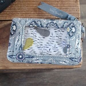 Vera Bradley Black Floral ID Case